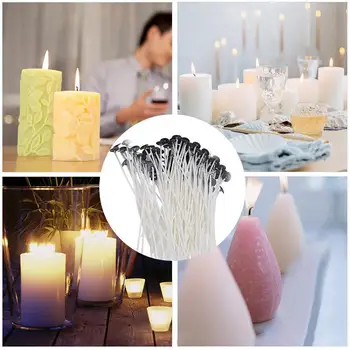1 комплект хлопчатобумажных свечей, плотно сплетенный, простой в эксплуатации, экологичный, полный набор ламп для изготовления свечей своими руками