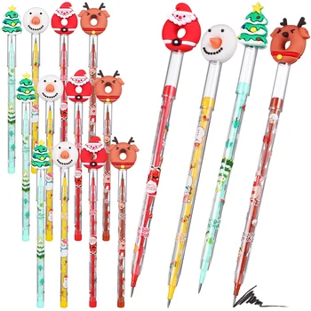 16 шт Рождественская елка, Рождественский карандаш, детские Стационарные карандаши на день рождения для студентов, канцелярские принадлежности для мальчиков Оптом