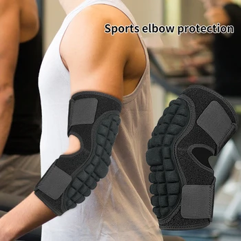 1шт Утолщенный спортивный защитный налокотник Защитная повязка для катания на роликовых коньках Фитнес Йога Баскетбол Защитное снаряжение