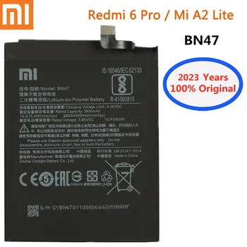 2023 Года Высококачественный Новый Оригинальный Аккумулятор BN47 Для Xiaomi Redmi 6 Pro 6Pro Mi A2 Lite 4000 мАч Аккумулятор Мобильного Телефона Bateria