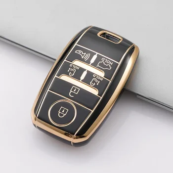 6-кнопочный пульт дистанционного управления TPU Чехол для ключей автомобиля KIA Sedona Grand Carnival Sorento Shell Fob Чехол для ключей Защитная кожа