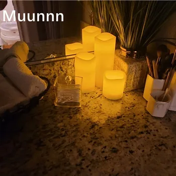 Muunnn Swing Светодиодная свеча, Беспламенные свечи, свечи на батарейках для свадебного декора, принадлежности для вечеринки по случаю Дня рождения Casamento