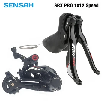 SENSAH SRX PRO 1x12 Speed Road Bikes Groupset Карбоновые R/L Переключатели Передач для Внедорожных Велосипедов с Задним Переключателем Передач