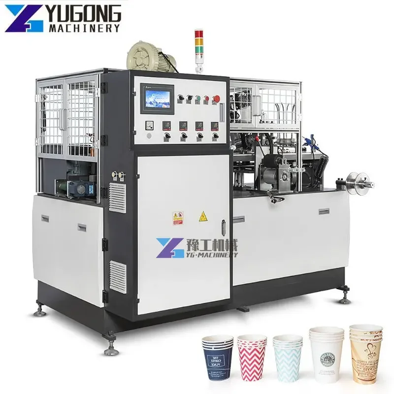 Полностью автоматическая машина для изготовления одноразовых кофейных бумажных стаканчиков Высокоскоростная машина для изготовления бумажных стаканчиков