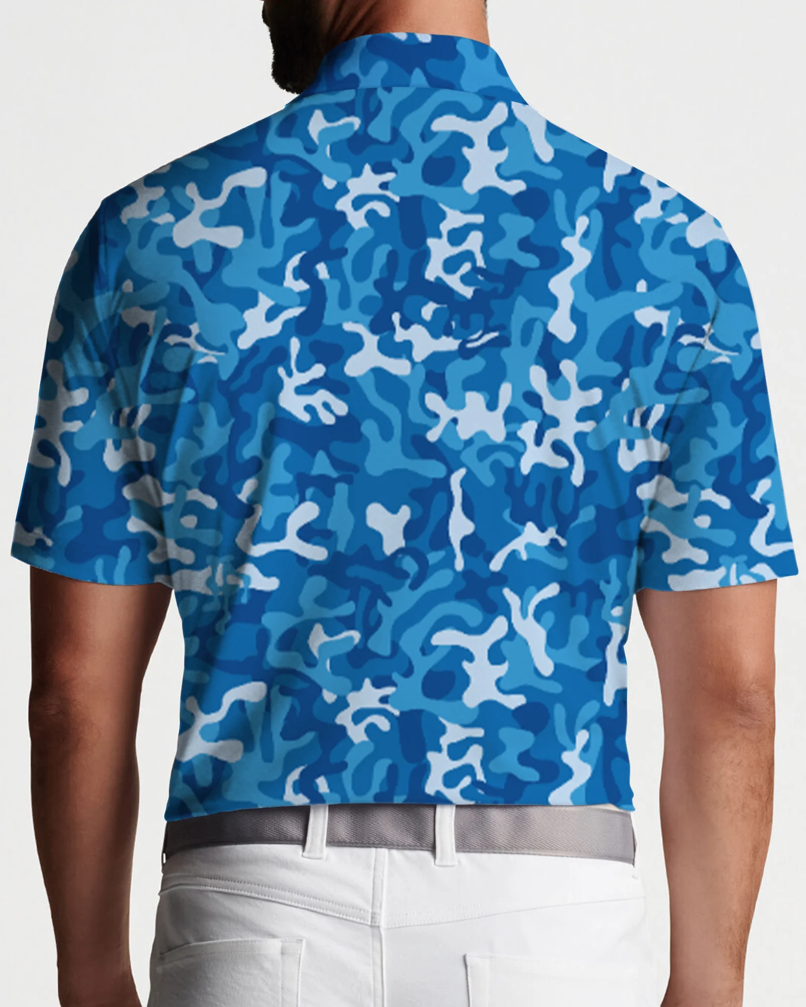 Камуфляжные футболки-поло, рубашка-поло с художественным принтом, мужская трендовая рубашка, летняя одежда на заказ с коротким рукавом
