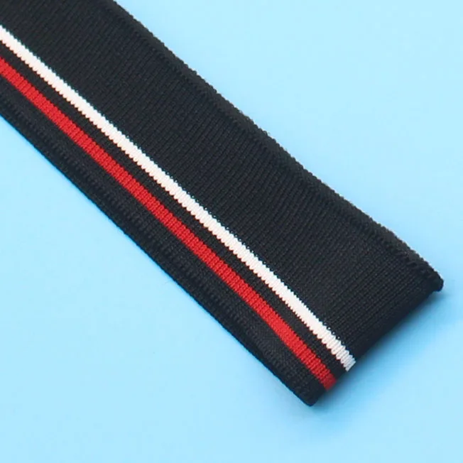 Радужная манжетная ткань с ребристым гребнем Длиной в пол ярда в полоску для шитья основы, выреза для вязания рубашки, 3x70 см / ШТ.