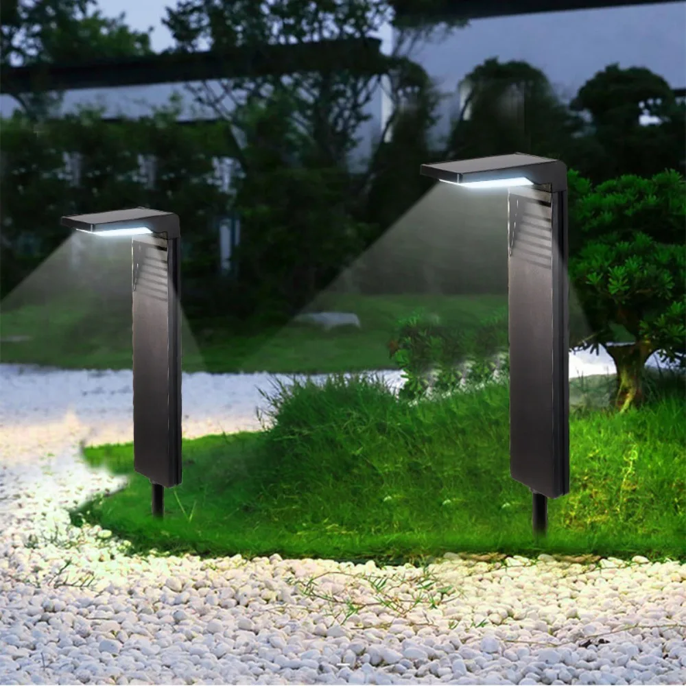 Современный ландшафтный дизайн Боллард свет открытый водонепроницаемый светодиодный Солнечный сад огни для украшения двора 