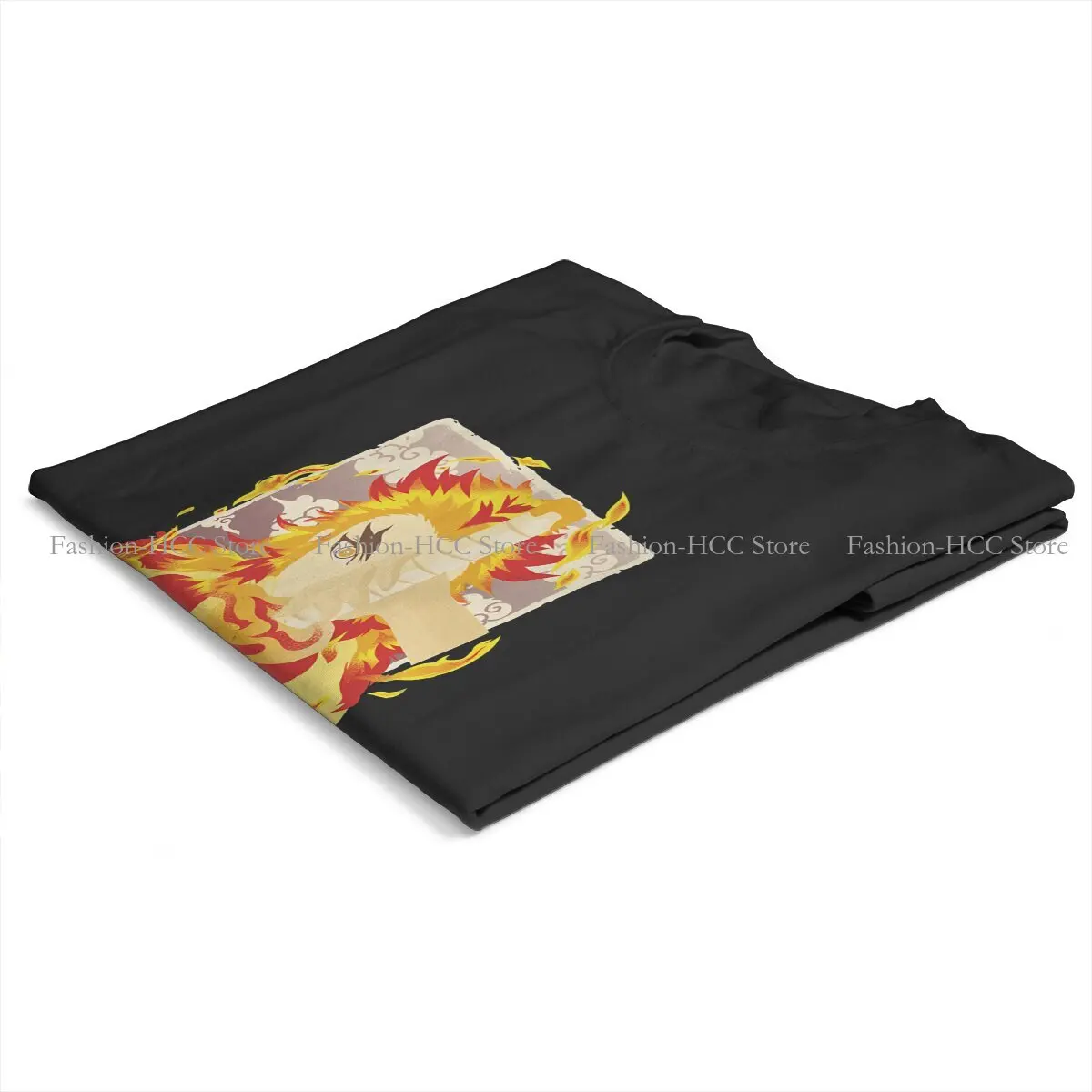 Футболки Demon Slayer, мужская футболка с огненным принтом Kyo Juro, забавная одежда