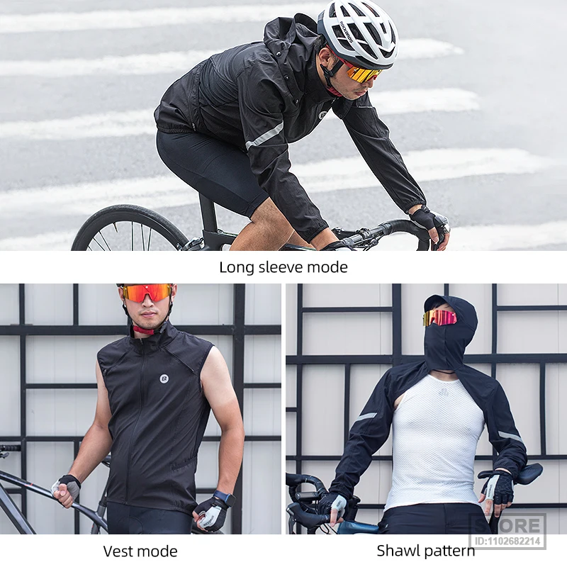 Велосипедная куртка ROCKBROS, мужская трикотажная дышащая одежда MTB, женская Ветрозащитная Светоотражающая Быстросохнущая куртка, Спортивное снаряжение