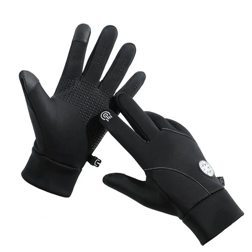 Зимние перчатки с нескользящей ладонью, морозостойкие Перчатки для температур -20 ° c, зимние теплые, сенсорный экран для женщин для бега
