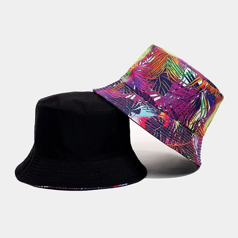 2023 Amazon, Новый двусторонний мужской и женский солнцезащитный кепи с рисунком в этническом стиле, модная уличная шляпа-ведро