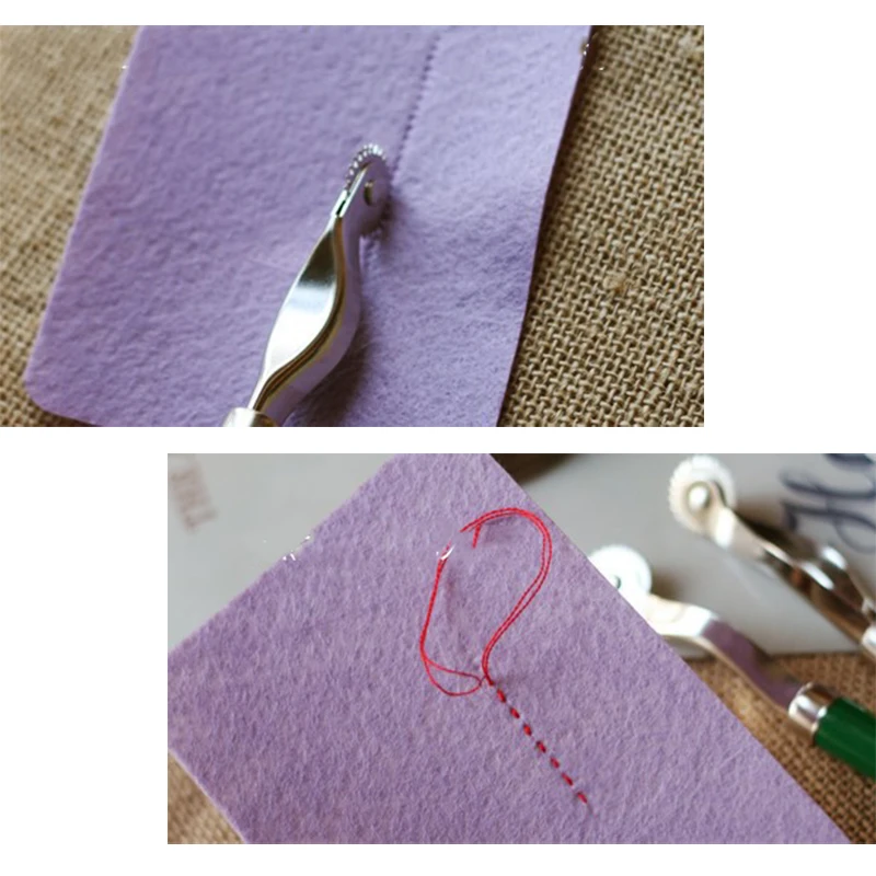 Аксессуары для набора инструментов для шитья Ручка с практичным зазубренным краем Трассировщик рисунка Меловой круг для шитья портного