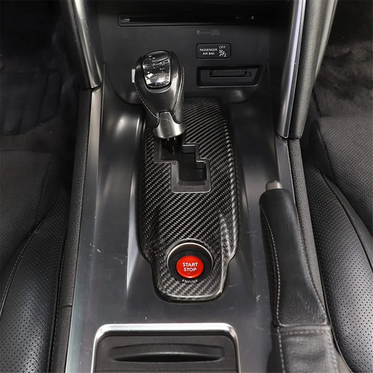 Для Nissan GTR R35 2008-2016 Центральная консоль из сухого углеродного волокна, панель передач, декоративная рамка, отделка интерьера