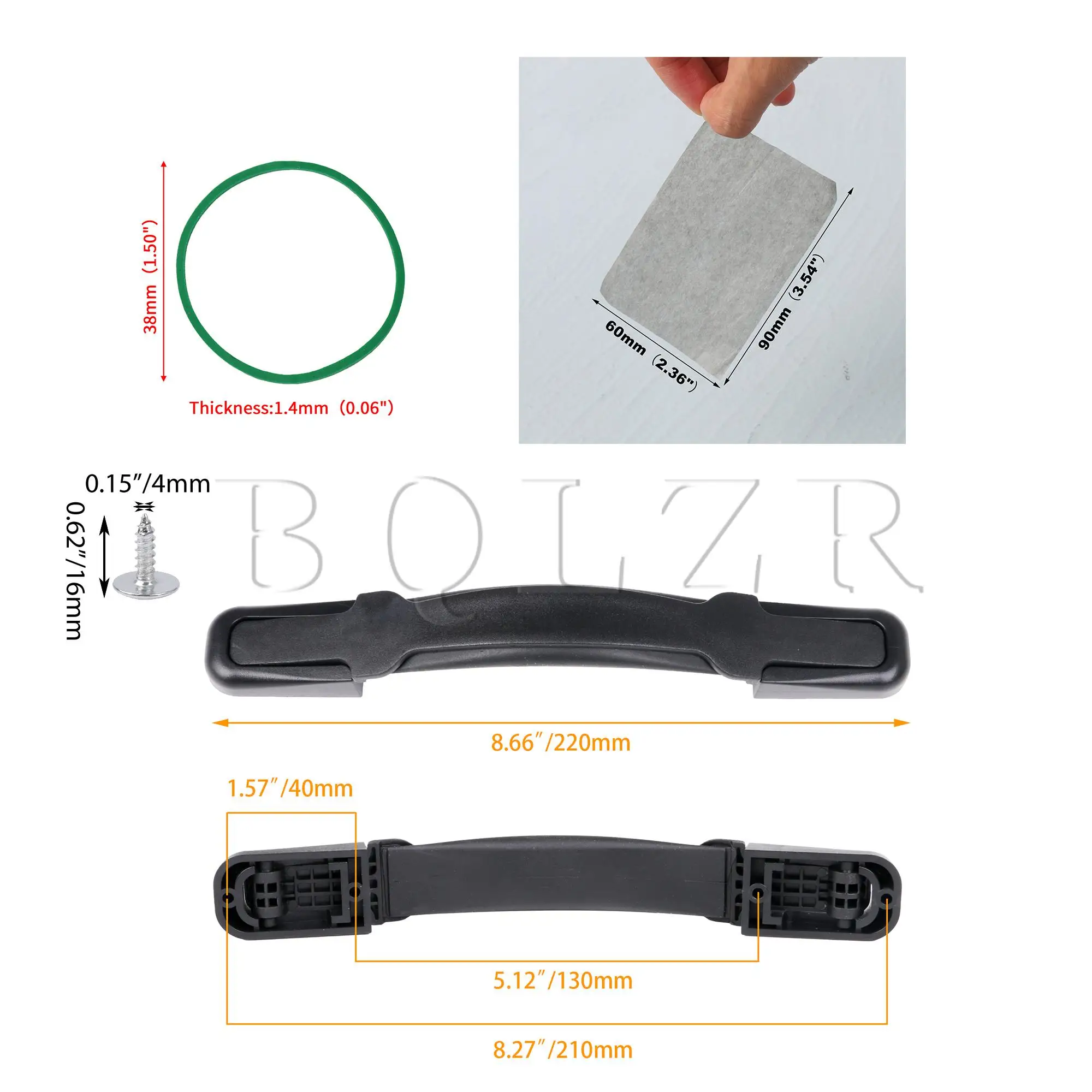 Комплект ручек для багажа BQLZR 8.66 