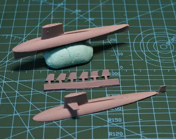 аксессуары для военной модели детали для обновления смолы 1/700 USN атомная подводная лодка класса Skipjack Версия для ватерлинии без базы 1шт