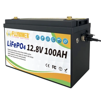 Батарея LiFePO4 12V 100Ah /1028Wh Встроенная Автономная Солнечная Энергетическая Система BMS Для Зарядки Автомобиля, Накопитель Энергии, Инвертор RV