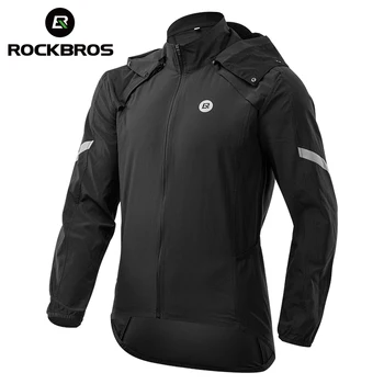 Велосипедная куртка ROCKBROS, мужская трикотажная дышащая одежда MTB, женская Ветрозащитная Светоотражающая Быстросохнущая куртка, Спортивное снаряжение