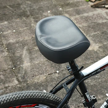 Велосипедное седло, расширяющиеся Мягкие удобные седла, прочное сиденье из искусственной кожи, простая установка, аксессуар для верховой езды на горных велосипедах