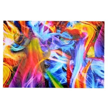 Гидрографическая пленка Rainbow Flames Пленка для водоотталкивающей печати Hydro Dip Film 50x100 см