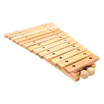 Деревянный ксилофон с 13 нотами, ксилофон для детей, деревянный обучающий музыкальный инструмент для просвещения, ударный инструмент для домашних уроков музыки