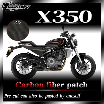 Для Harley Davidson X350 универсальная защитная пленка из углеродного волокна 3D, противоизносная наклейка для автомобиля, аксессуары для модификации 3D-наклеек