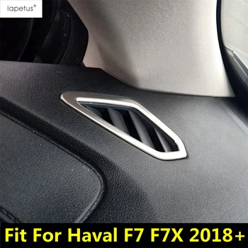 Для Haval F7 F7X 2018 - 2022 Автомобильные Аксессуары Передние Вентиляционные Отверстия На Выходе Кондиционера Рамка Отделка Крышки Салона Из Нержавеющей Стали