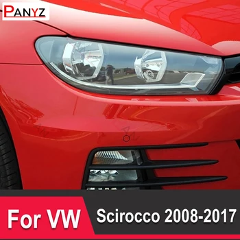 Для Volkswagen VW Scirocco 2008-2017 Защитная Пленка Для Автомобильных Фар Восстановление Фар Прозрачная Черная Золотистая Наклейка TPU