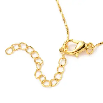 Изящные ожерелья-змеи из позолоченного оловянного сплава, с застежками из когтей омара, 18 дюймов, 0,5 мм