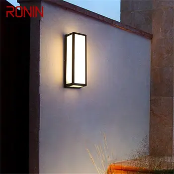 Классические настенные бра RONIN на открытом воздухе, светодиодная водонепроницаемая лампа IP65 для украшения домашнего балкона