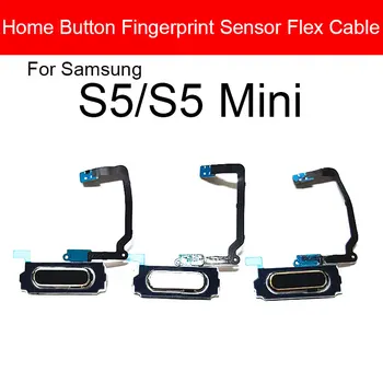 Кнопка Home Гибкий Кабель Для Samsung Galaxy S5 Mini S5Mini Задняя Клавиша Возврата Боттон Отпечатков Пальцев Touch ID Запасные Части Для Ремонта