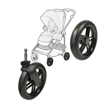 Колесо детской коляски Для коляски Melio 2/3 Спереди или сзади С Подшипниковым колесом, шиной, Рамой, Осью, Сменные Аксессуары для багги