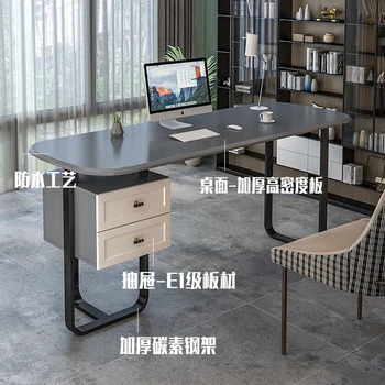 Легкий роскошный стол, современное скандинавское творческое письмо, компьютер, кабинет, офис из массива дерева