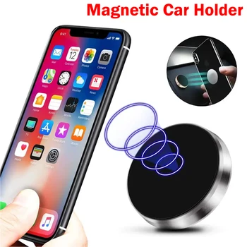 Магнитный автомобильный держатель для телефона, подходящий для Apple Xiaomi Huawei, держатель для мобильного телефона, настенная наклейка на магнит для автомобиля на приборной панели