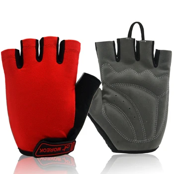 Мужские И женские велосипедные перчатки для спортзала, Дышащие Противоскользящие велосипедные перчатки для шоссейных горных велосипедов, летние перчатки для езды на велосипеде на открытом воздухе с половиной пальца