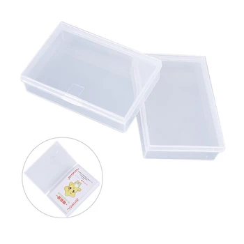 Настольная игра 2шт для покеров Прозрачная коробка для игральных карт Пластиковые коробки Пластиковый кейс для хранения контейнера для игральных карт