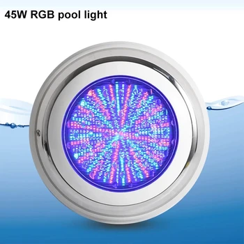 Нержавеющая Сталь Ip68 Led Свет Для бассейна 12 Вт 18 Вт 24 Вт 36 Вт 54 Вт Синие Водонепроницаемые Лампы Подводные Фонари AC12V RGB Piscina Lamp