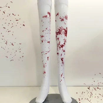 Новейшие женские чулки для косплея на Хэллоуин с кровью выше колена.