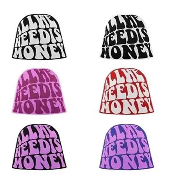 Новые Вязаные Шапочки Шляпа Мужчины Женщины Пара Хип-Хоп Рэп Письмо Мода Универсальная Теплая Вязаная Шапка Холодная Шапка