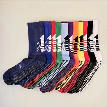 Носки SUNBIKE, Новые нескользящие футбольные Дышащие мужские спортивные футбольные носки, велосипедные Высококачественные Мягкие велосипедные Женские носки