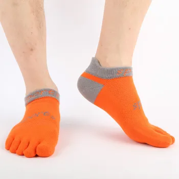 Носки для бега на открытом воздухе с пятью пальцами, впитывающие пот, быстросохнущие, дышащие компрессионные носки, баскетбольные велосипедные чулки