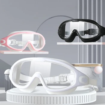 Очки для дайвинга и плавания, очки для взрослых, очки для плавания с затычками для ушей, силиконовые очки, очки с защитой от запотевания высокой четкости