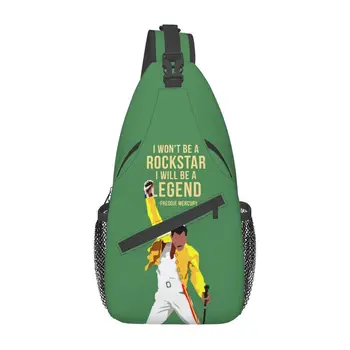 Персонализированная сумка-слинг Freddie Mercury для мужчин, крутой рюкзак через плечо, велосипедный походный рюкзак