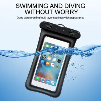Плавающая Подушка Безопасности Сумка Для Плавания Открытый Плавательный Водонепроницаемый Чехол Сумка для Подводного Сухого Мешка для Мобильного Телефона с диагональю ниже 7,2 дюйма