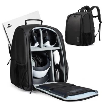Портативный дорожный рюкзак для Sony PS5 Host и PS VR2 Стеклянная сумка для хранения игровой консоли Сумка для ручек Аксессуары для защиты Сумка
