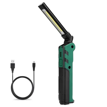 Портативный светодиодный фонарик COB, USB Перезаряжаемый светодиодный рабочий фонарь, магнитный светильник COB Lanterna, подвесной крючок для улицы