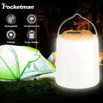 Портативный фонарь для кемпинга, Водонепроницаемый Светильник для палатки, Подвесные светильники, USB-перезаряжаемый Ночной Аварийный фонарь, Фонарь для кемпинга, Новый