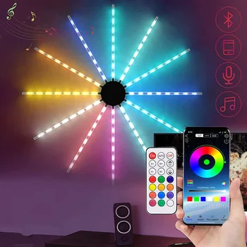 Приложение Bluetooth фейерверк, гирлянда, умный фейерверк Dreamcolor, подвесной светильник Starburst на открытом воздухе для декора свадебной вечеринки