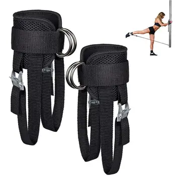Ремешки на лодыжках для кабельных тренажеров, бандажи для гантелей, Регулируемые ремни для поднятия тяжестей, Быстросъемные ремни для тренировок в тренажерном зале.