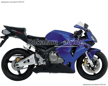 Синий/черный Для Honda CBR600RR 03 04 CBR 600RR CBR600 600 RR 2003-2004 Мотоциклетные Обтекатели Капотов (Литье под давлением)