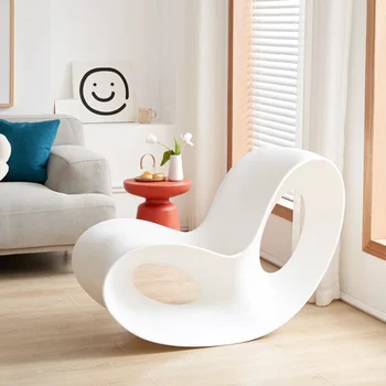 Скандинавское креативное кресло-качалка, домашняя гостиная, балкон, кресло для отдыха, спальня, простое и повседневное кресло-качалка, ленивый человек